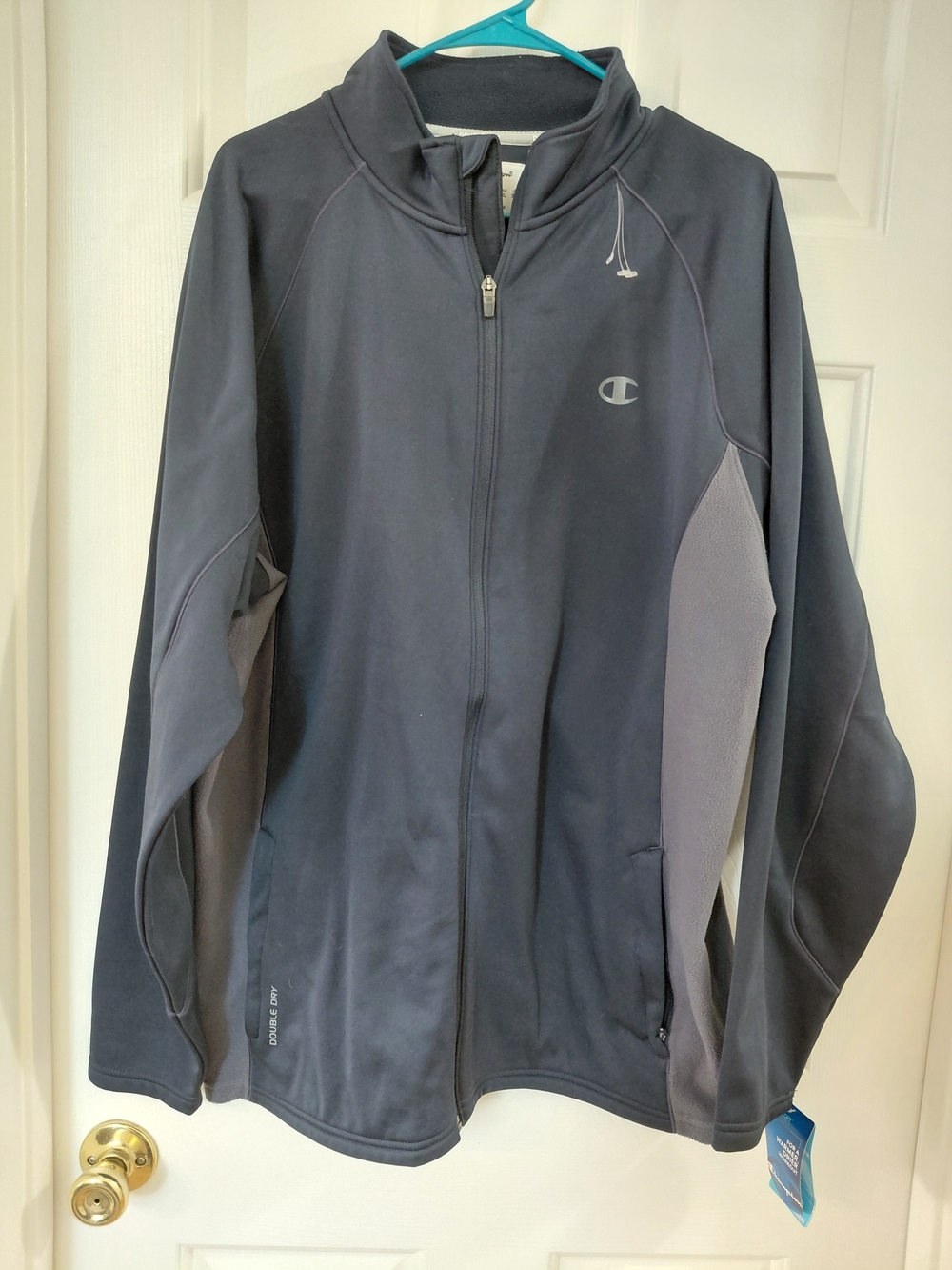 Champion Men’s Navy and Gray Full-Zip Performance Jacket